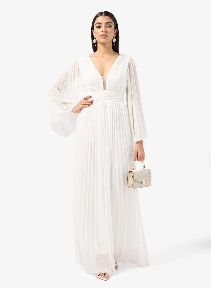 Khizana Pleated A-Line Dress